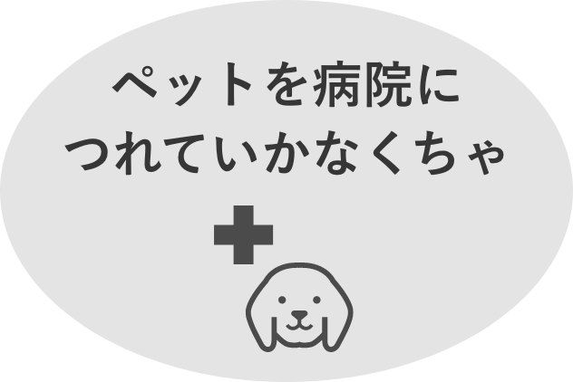 ペットを病院につれていかなくちゃ