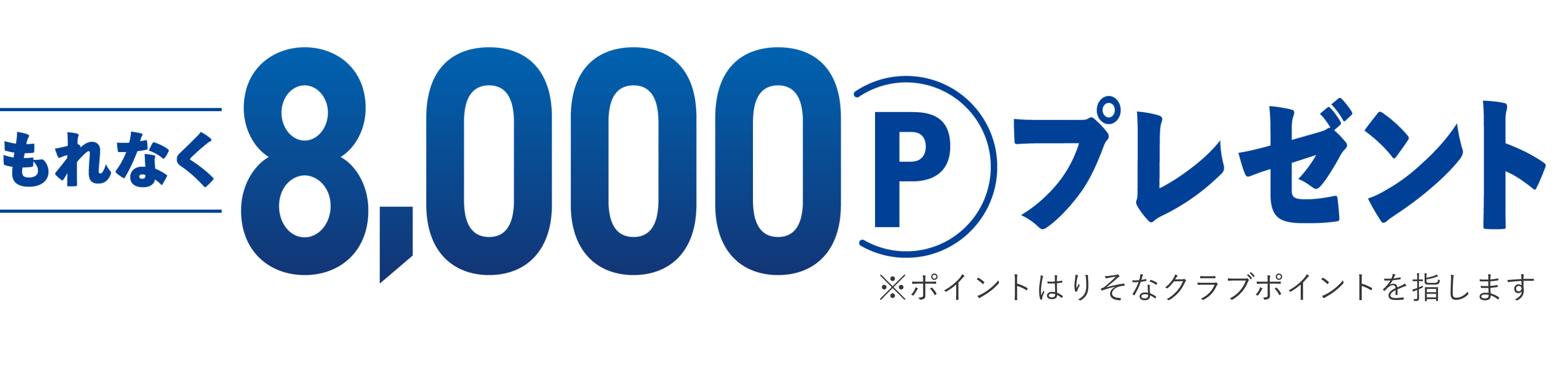 もれなく8,000ポイントプレゼント。ポイントはりそなクラブポイントを指します