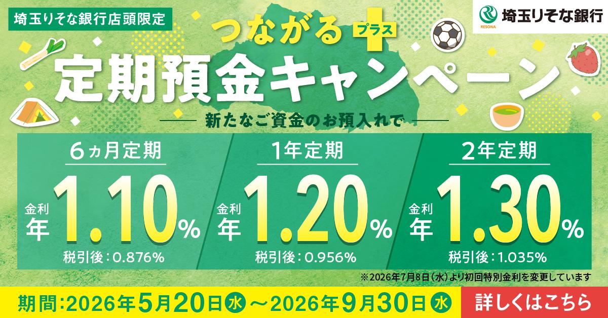 つながるプラス定期預金キャンペーン