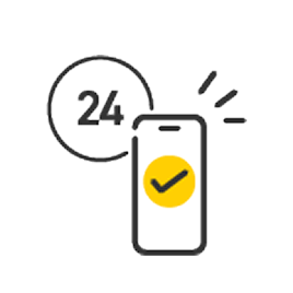 24h残高確認可能