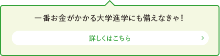 一番お金がかかる大学進学にも備えなきゃ！