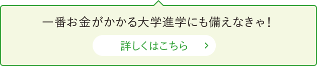 一番お金がかかる大学進学にも備えなきゃ！