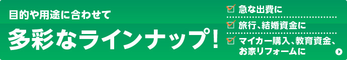 多彩なラインナップ