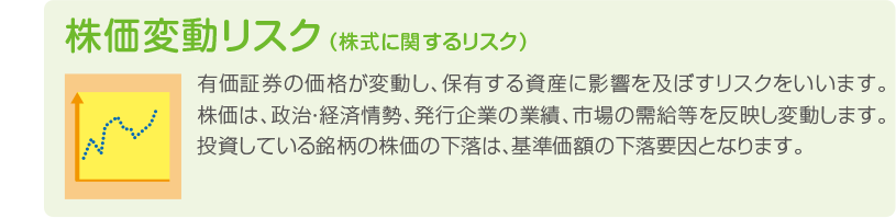株価変動リスク(株式に関するリスク)