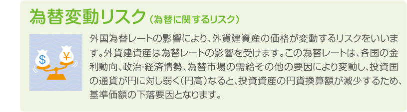 為替変動リスク(為替に関するリスク)