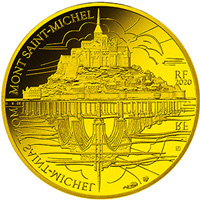 C.50ユーロ モン・サン＝ミシェル金貨