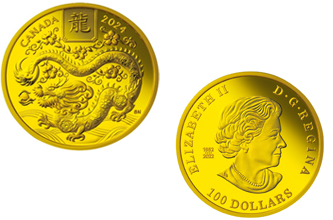 カナダ<C.100カナダドル金貨>