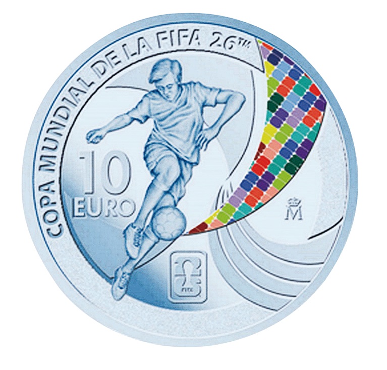 <H.銀貨3種セット/②10ユーロカラー銀貨>スペイン