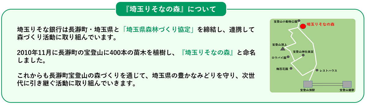 『埼玉りそなの森』について