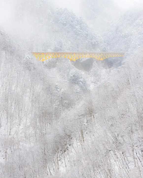 雪化粧の風景で賞