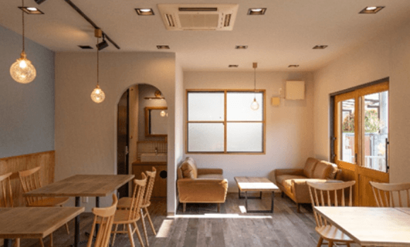 お蕎麦屋さんの後にできたカフェ